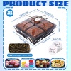 image:imageOutus 100 Pcs Charcuterie Boxes with Clear Lids Navy Blue ClassicBlack