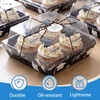 image:imageOutus 100 Pcs Charcuterie Boxes with Clear Lids Navy Blue ClassicBlack