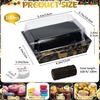 image:imageOutus 100 Pcs Charcuterie Boxes with Clear Lids Navy Blue ClassicBlack Gold