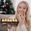image:imageOutus 100 Pcs Charcuterie Boxes with Clear Lids Navy Blue ClassicBlack Gold