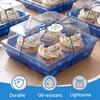 image:imageOutus 100 Pcs Charcuterie Boxes with Clear Lids Navy Blue ClassicBlue