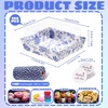 image:imageOutus 100 Pcs Charcuterie Boxes with Clear Lids Navy Blue ClassicBlue White