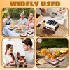 image:imageOutus 100 Pcs Charcuterie Boxes with Clear Lids Navy Blue ClassicCoffee Brown