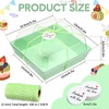 image:imageOutus 100 Pcs Charcuterie Boxes with Clear Lids Navy Blue ClassicLight Green