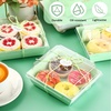 image:imageOutus 100 Pcs Charcuterie Boxes with Clear Lids Navy Blue ClassicLight Green