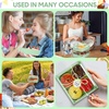 image:imageOutus 100 Pcs Charcuterie Boxes with Clear Lids Navy Blue ClassicLight Green