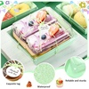 image:imageOutus 100 Pcs Charcuterie Boxes with Clear Lids Navy Blue ClassicLight Green