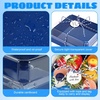 image:imageOutus 100 Pcs Charcuterie Boxes with Clear Lids Navy Blue ClassicNavy Blue