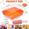 image:imageOutus 100 Pcs Charcuterie Boxes with Clear Lids Navy Blue ClassicOrange