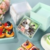 image:imageOutus 100 Pcs Charcuterie Boxes with Clear Lids Navy Blue ClassicSage Green