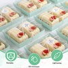 image:imageOutus 100 Pcs Charcuterie Boxes with Clear Lids Navy Blue ClassicSage Green
