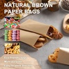 image:imageOutus 1000 Pcs Mini Flat Kraft Paper Bags Natural Treat Popcorn Party Favor Silverware Envelope Merchandise Bags for Cookies Desserts Snacks Sandwiches Chocolate Candy 5 x 7 Inch4 x 6 Inch