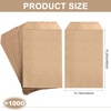 image:imageOutus 1000 Pcs Mini Flat Kraft Paper Bags Natural Treat Popcorn Party Favor Silverware Envelope Merchandise Bags for Cookies Desserts Snacks Sandwiches Chocolate Candy 5 x 7 Inch4 x 6 Inch