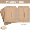 image:imageOutus 1000 Pcs Mini Flat Kraft Paper Bags Natural Treat Popcorn Party Favor Silverware Envelope Merchandise Bags for Cookies Desserts Snacks Sandwiches Chocolate Candy 5 x 7 Inch5 x 7 Inch