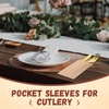 image:imageOutus 1000 Pcs Mini Flat Kraft Paper Bags Natural Treat Popcorn Party Favor Silverware Envelope Merchandise Bags for Cookies Desserts Snacks Sandwiches Chocolate Candy 5 x 7 Inch4 x 6 Inch