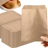 image:imageOutus 1000 Pcs Mini Flat Kraft Paper Bags Natural Treat Popcorn Party Favor Silverware Envelope Merchandise Bags for Cookies Desserts Snacks Sandwiches Chocolate Candy 5 x 7 Inch5 x 7 Inch