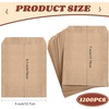 image:imageOutus 1000 Pcs Mini Flat Kraft Paper Bags Natural Treat Popcorn Party Favor Silverware Envelope Merchandise Bags for Cookies Desserts Snacks Sandwiches Chocolate Candy 5 x 7 Inch5 x 7 Inch