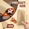 image:imageOutus 1000 Pcs Mini Flat Kraft Paper Bags Natural Treat Popcorn Party Favor Silverware Envelope Merchandise Bags for Cookies Desserts Snacks Sandwiches Chocolate Candy 5 x 7 Inch4 x 6 Inch