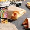 image:imageOutus 1000 Pcs Mini Flat Kraft Paper Bags Natural Treat Popcorn Party Favor Silverware Envelope Merchandise Bags for Cookies Desserts Snacks Sandwiches Chocolate Candy 5 x 7 Inch5 x 7 Inch