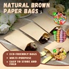 image:imageOutus 1000 Pcs Mini Flat Kraft Paper Bags Natural Treat Popcorn Party Favor Silverware Envelope Merchandise Bags for Cookies Desserts Snacks Sandwiches Chocolate Candy 5 x 7 Inch4 x 6 Inch