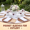 image:imageOutus 1000 Pcs Mini Flat Kraft Paper Bags Natural Treat Popcorn Party Favor Silverware Envelope Merchandise Bags for Cookies Desserts Snacks Sandwiches Chocolate Candy 5 x 7 Inch5 x 7 Inch
