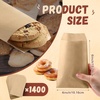 image:imageOutus 1000 Pcs Mini Flat Kraft Paper Bags Natural Treat Popcorn Party Favor Silverware Envelope Merchandise Bags for Cookies Desserts Snacks Sandwiches Chocolate Candy 5 x 7 Inch4 x 6 Inch