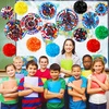 image:imageOutus 21 Pcs International World Flags Classroom Decorations Around The World Hanging Paper Fans Sport Party Tissue Paper Pom Poms for Garland Ceilings School Office Party Supplies Flag StyleCountry Flag