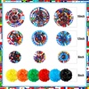 image:imageOutus 21 Pcs International World Flags Classroom Decorations Around The World Hanging Paper Fans Sport Party Tissue Paper Pom Poms for Garland Ceilings School Office Party Supplies Flag StyleCountry Flag
