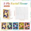 image:imageOutus 50 Pack Retro Christmas Travle Size Pocket Tissues Stocking StuffersAssorted Color