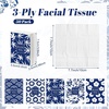 image:imageOutus 50 Pack Retro Christmas Travle Size Pocket Tissues Stocking StuffersBlue