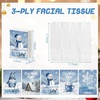 image:imageOutus 50 Pack Retro Christmas Travle Size Pocket Tissues Stocking StuffersBlue