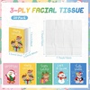 image:imageOutus 50 Pack Retro Christmas Travle Size Pocket Tissues Stocking StuffersBright Colors