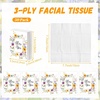 image:imageOutus 50 Pack Retro Christmas Travle Size Pocket Tissues Stocking StuffersFloral Color