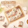 image:imageOutus 50 Pack Retro Christmas Travle Size Pocket Tissues Stocking StuffersLight