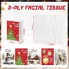 image:imageOutus 50 Pack Retro Christmas Travle Size Pocket Tissues Stocking StuffersRed