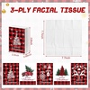 image:imageOutus 50 Pack Retro Christmas Travle Size Pocket Tissues Stocking StuffersRed White