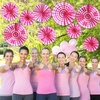 image:imageOutus 9 Pcs Breast Cancer Awareness Party Decoration Pink Ribbon Paper Fans