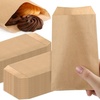 image:imageOutus 1000 Pcs Mini Flat Kraft Paper Bags Natural Treat Popcorn Party Favor Silverware Envelope Merchandise Bags for Cookies Desserts Snacks Sandwiches Chocolate Candy 5 x 7 Inch4 x 6 Inch