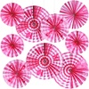 image:imageOutus 9 Pcs Breast Cancer Awareness Party Decoration Pink Ribbon Paper Fans