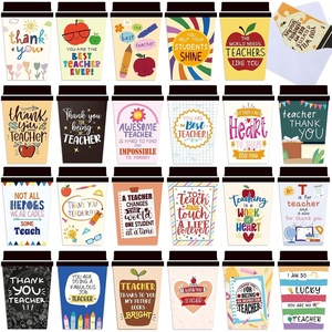 image:imageOutus 24 Coffee Cup Teacher Thank You Cards Xmas Teacher Appreciation GiftTeacher Style
