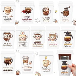 image:imageOutus 24 Coffee Cup Teacher Thank You Cards Xmas Teacher Appreciation GiftTeachers Day