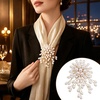 image:image1 Pcs Large Pearl Brooch Pins for Women Vintage White Pearl Flower Brooch
