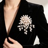 image:image1 Pcs Large Pearl Brooch Pins for Women Vintage White Pearl Flower Brooch