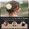 image:image709 Dainty Satin Large Flower Brooches for Women  Elegant Floral Brooch Pins for Women  Delicate Hair Clips amp Fabric Flower Pins for Clothes  Flowers for Dresses amp Wedding Hair AccessoriesPinkBeige