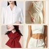 image:image8 Pcs Artificial Pearl Brooch Pins for Women ClothesWhite  Black