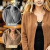 image:image8 Pcs Artificial Pearl Brooch Pins for Women ClothesWhite  Black