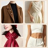 image:image8 Pcs Artificial Pearl Brooch Pins for Women ClothesWhite  Grey