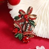 image:imageChristmas Brooch Pins Crystal Christmas Tree Snowflake Jingle Bell Reindeer Enamel Brooches Holiday Party Gift for Women12Vintage gold