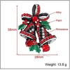 image:imageChristmas Brooch Pins Crystal Christmas Tree Snowflake Jingle Bell Reindeer Enamel Brooches Holiday Party Gift for Women12Vintage gold