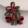 image:imageChristmas Brooch Pins Crystal Christmas Tree Snowflake Jingle Bell Reindeer Enamel Brooches Holiday Party Gift for Women12Vintage gold